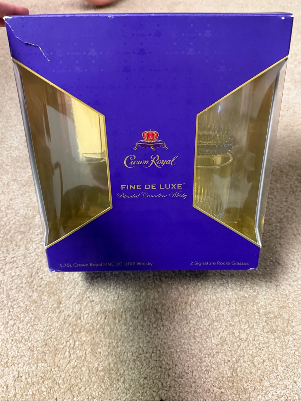 Crown Royal Glasses with Gift Box Limited Edition whiskey glasses cups glass